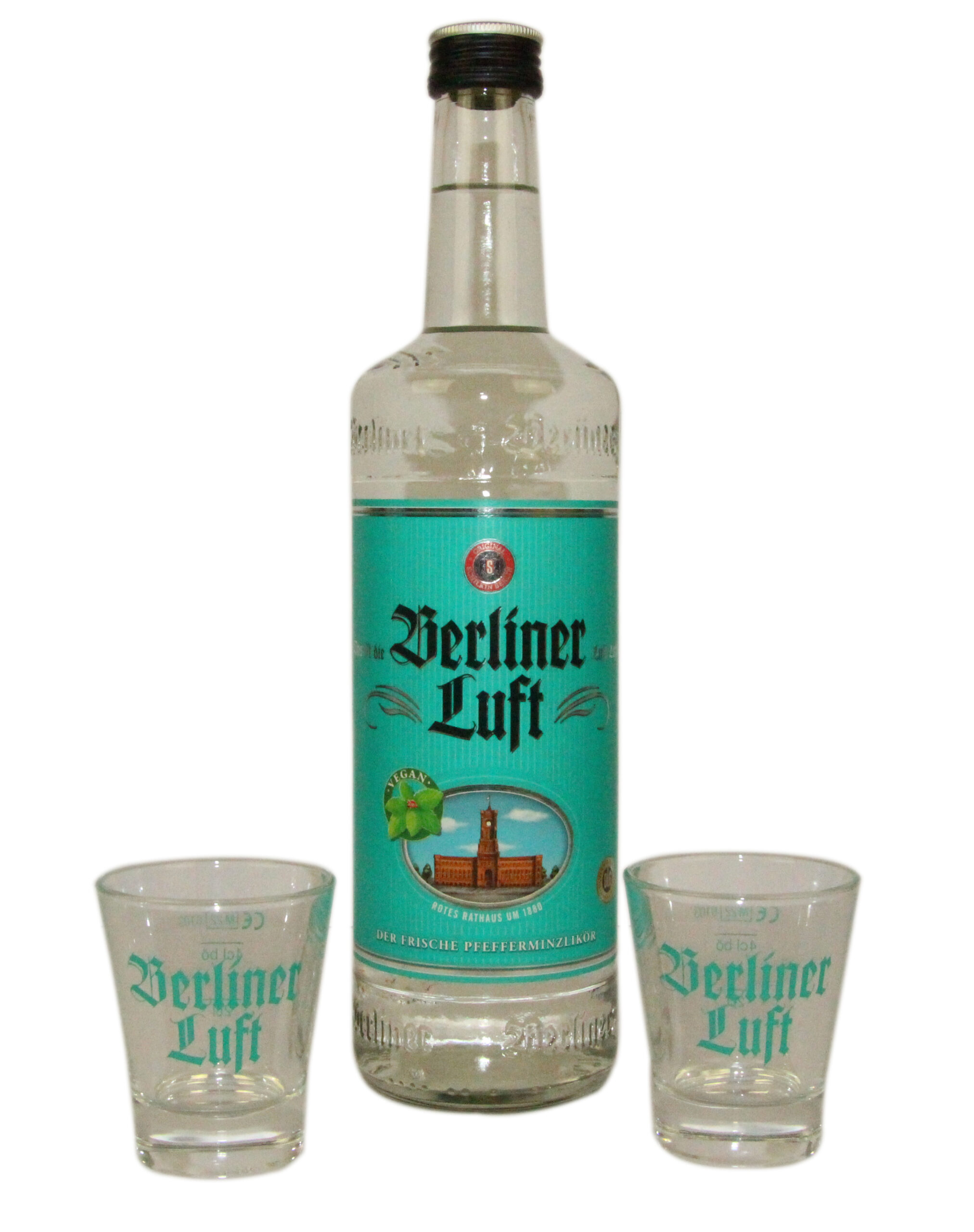 Pfefferminz Likör Geschenkset 0,7 Liter 18 % Vol. - Der-Alkohol.Shop