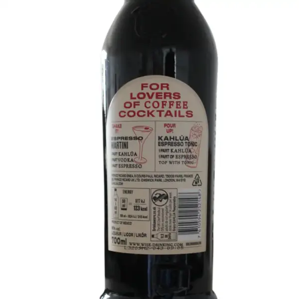 Kahlua Kaffee Likör 0,7 Liter und 16 % Vol. – Bild 2