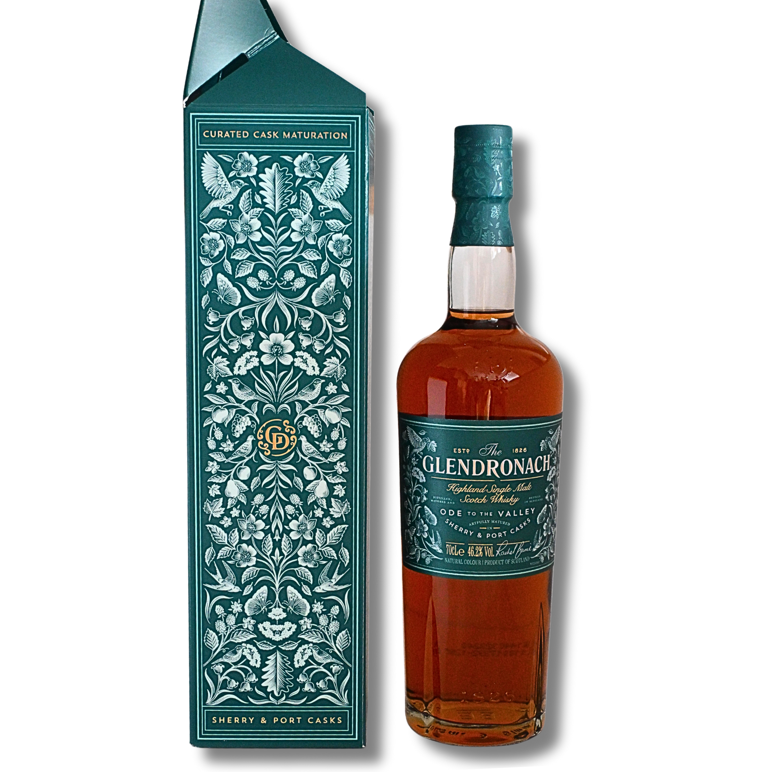 Glendronach Ode to the Valley Port mit 0,7 Liter und 46,2 % Vol.