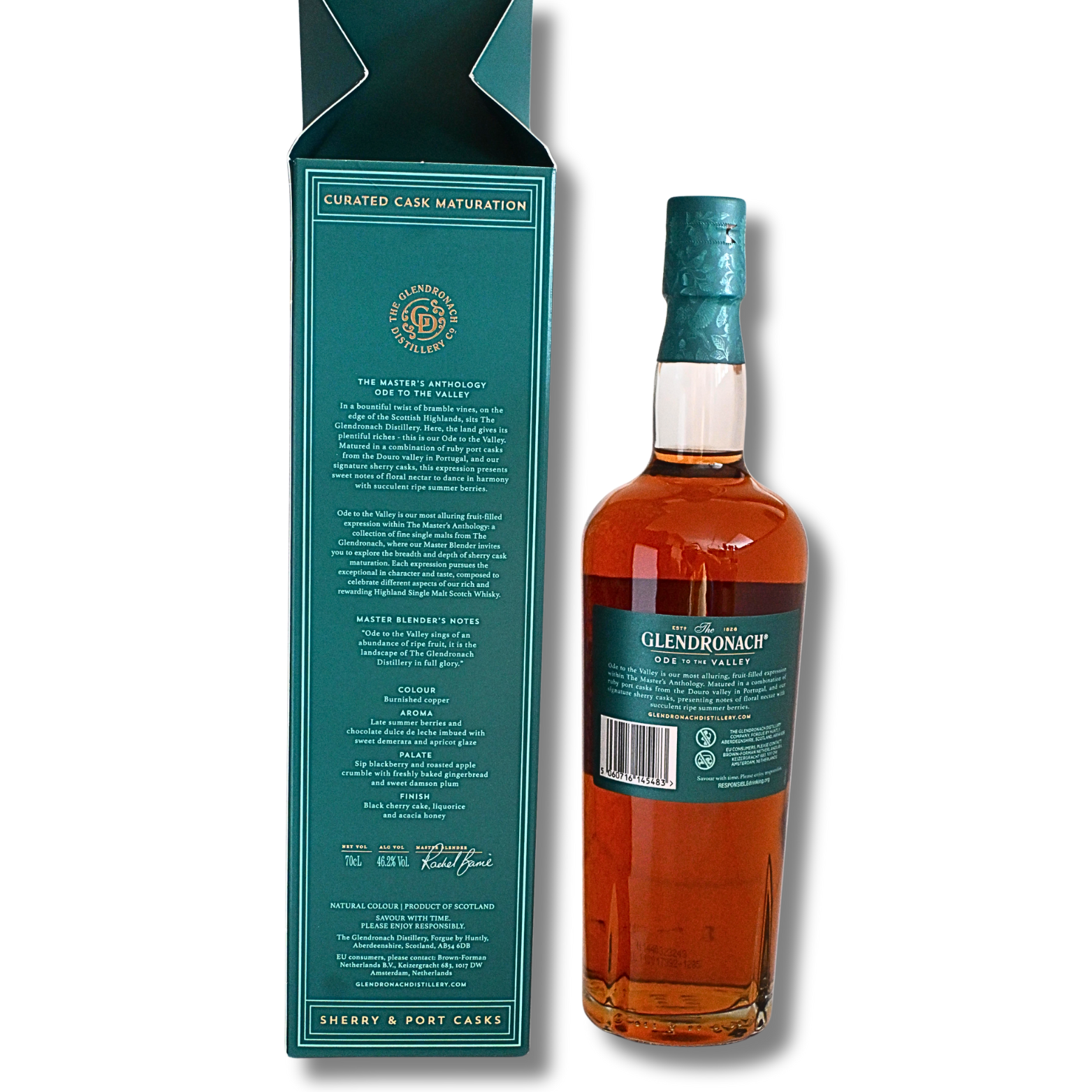 Glendronach Ode to the Valley Port mit 0,7 Liter und 46,2 % Vol. – Bild 2