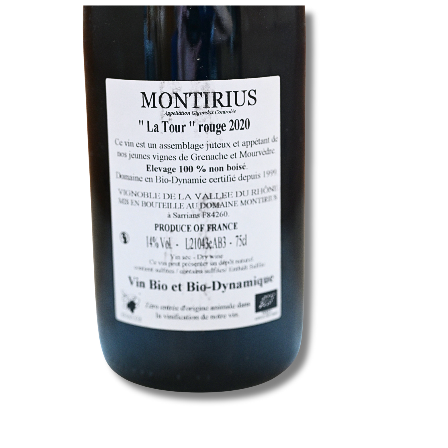 Montirius Gigondas Tour 2020 in 0,75 Liter und 14 % Vol. – Bild 3