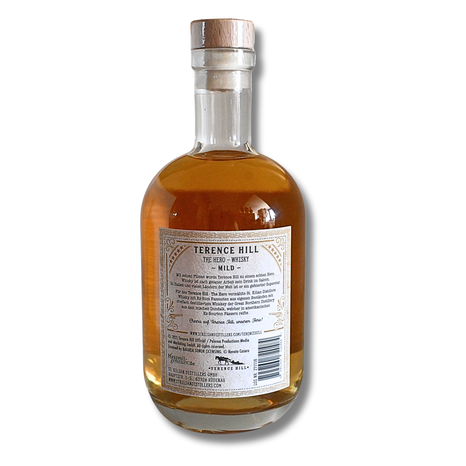 Terence Hill The Hero Whisky mild 0,7 Liter 46 % Vol. – Bild 2