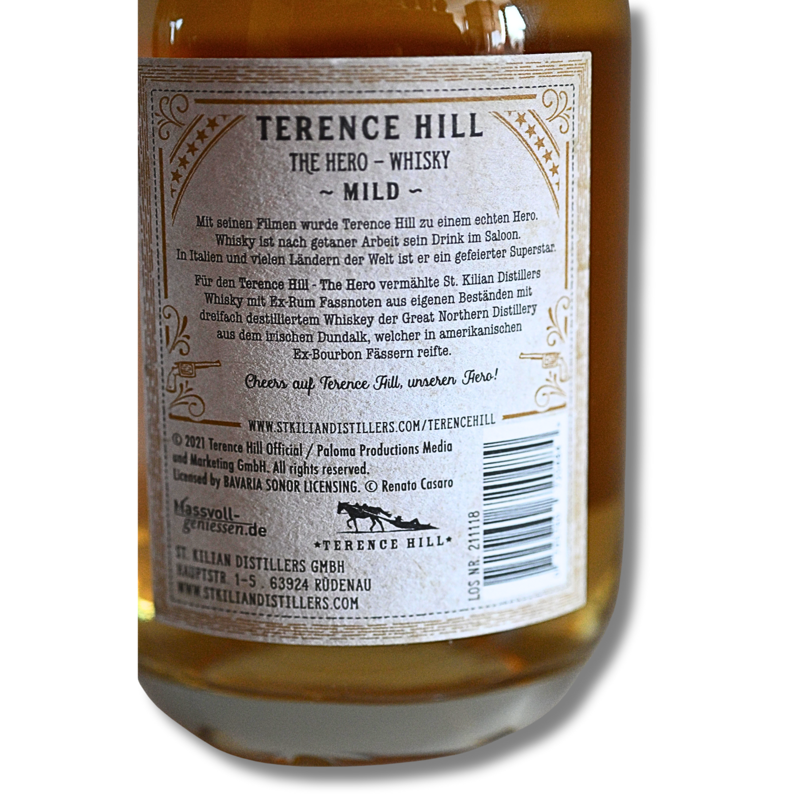 Terence Hill The Hero Whisky mild 0,7 Liter 46 % Vol. – Bild 4