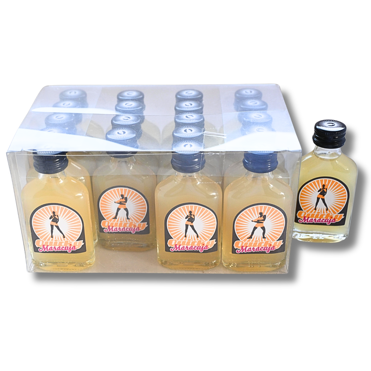 QUICKY Maracuja Likör (20 x 0,02 Liter PET ) – Bild 8