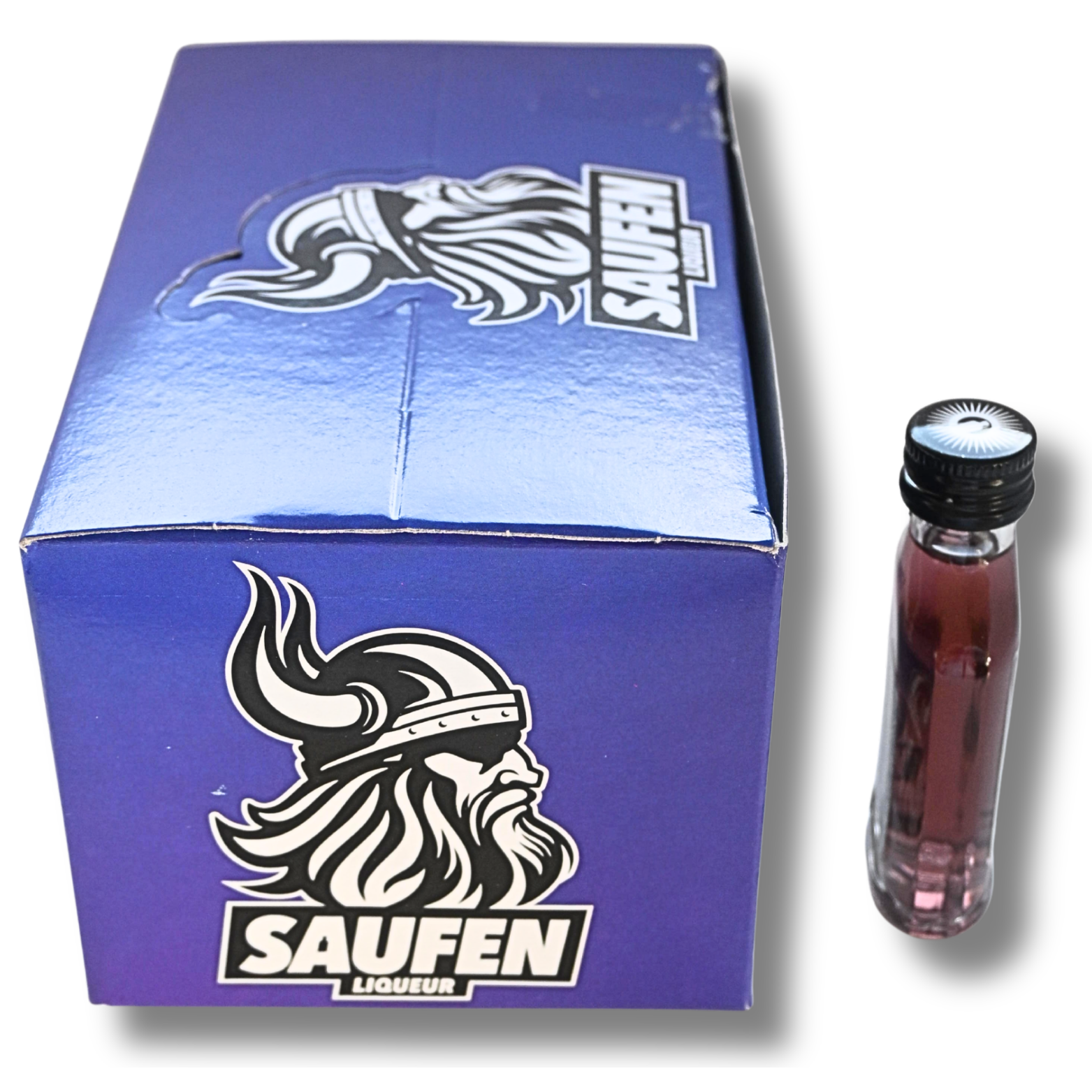 Saufen Blaubeer Likör ( 20 x 0,02 Liter in Box) – Bild 4