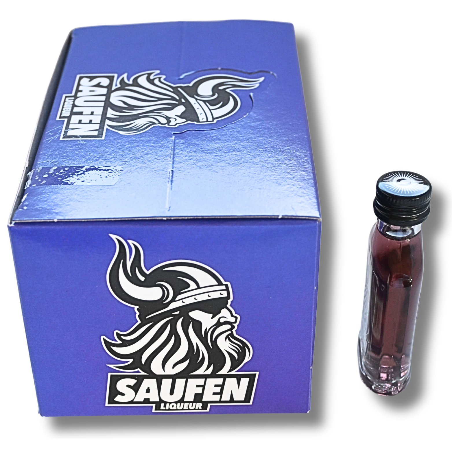 Saufen Blaubeer Likör ( 20 x 0,02 Liter in Box) – Bild 3